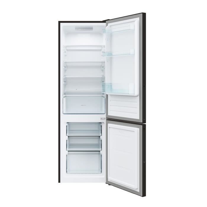 CANDY Combi Refrigerator - CCT3L517EB - Energy Class E - 260 L - 39dB - Black