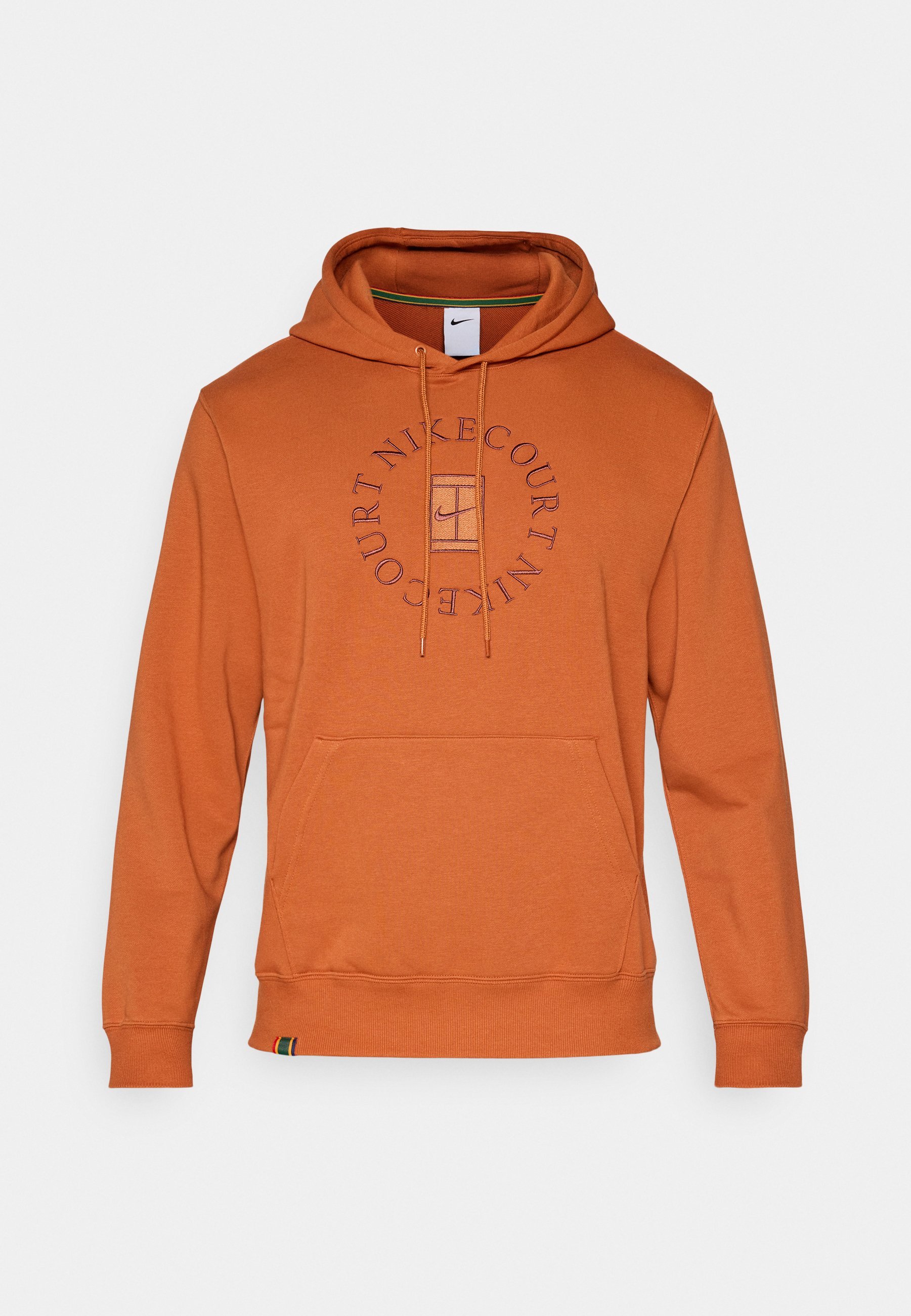 Nike Performance NIKECOURT HERITAGE HOODIE - Felpa con cappuccio - ruggine scuro/cannella