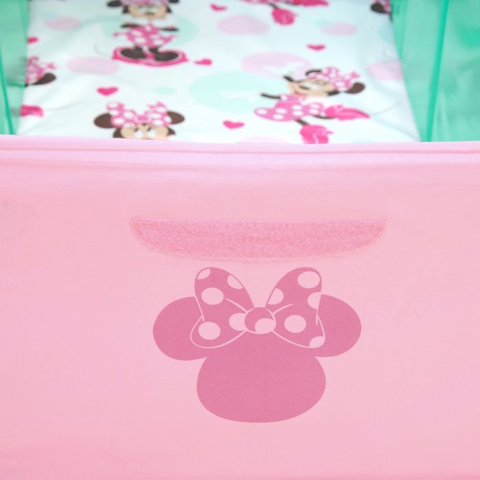 DISNEY BABY- MINNIE, Baignoire bébé pliable - Nomade - Doublure imperméable - Facile à nettoyer- Bouche d'évacuation facile