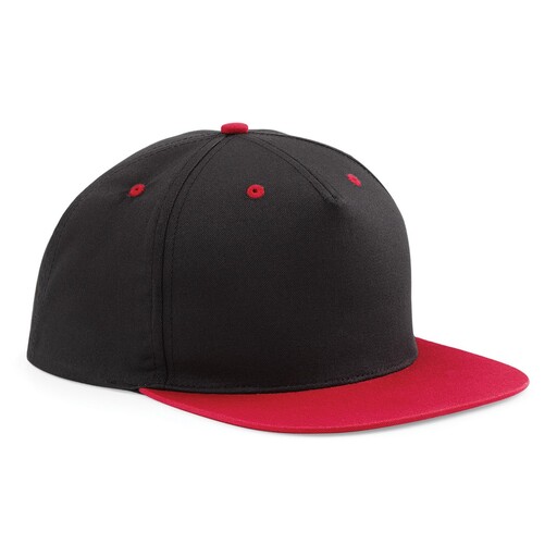 Casquette/Visière Beechfield Snapback, 2 couleurs, 5 panneaux (lot de 2)