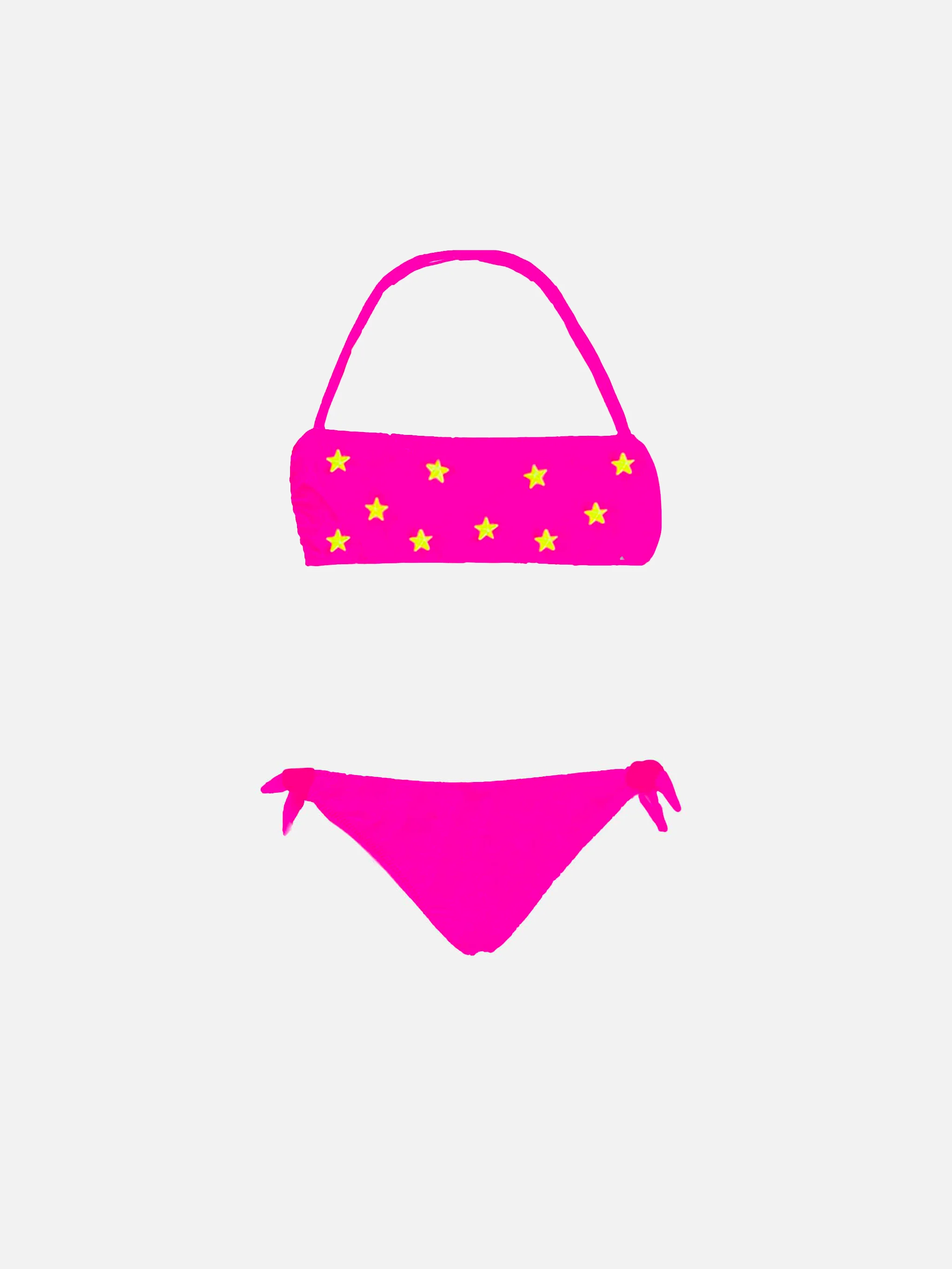 Bikini met sterrenprint voor meisjes