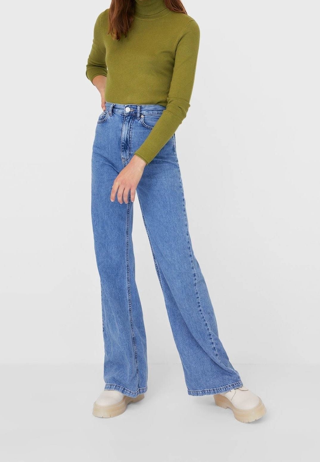 Pull Stradivarius - kaki