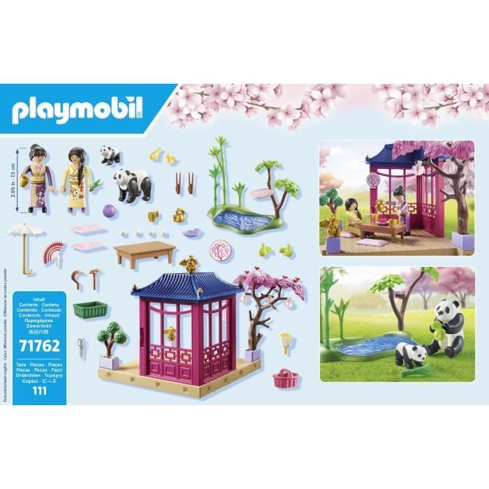 PLAYMOBIL 71762 Asian Garden with two figures and pandas, Promo pack, 111 pieces, Ages 4+