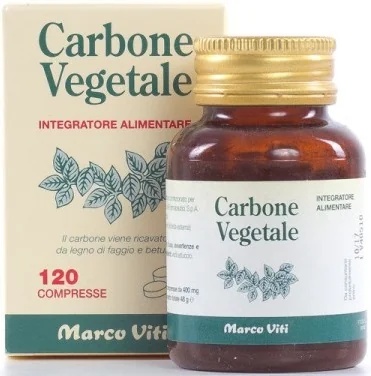MARCO VITI Marco Viti Complément alimentaire au charbon végétal pour les intestins 40 comprimés Bien-être intestinal