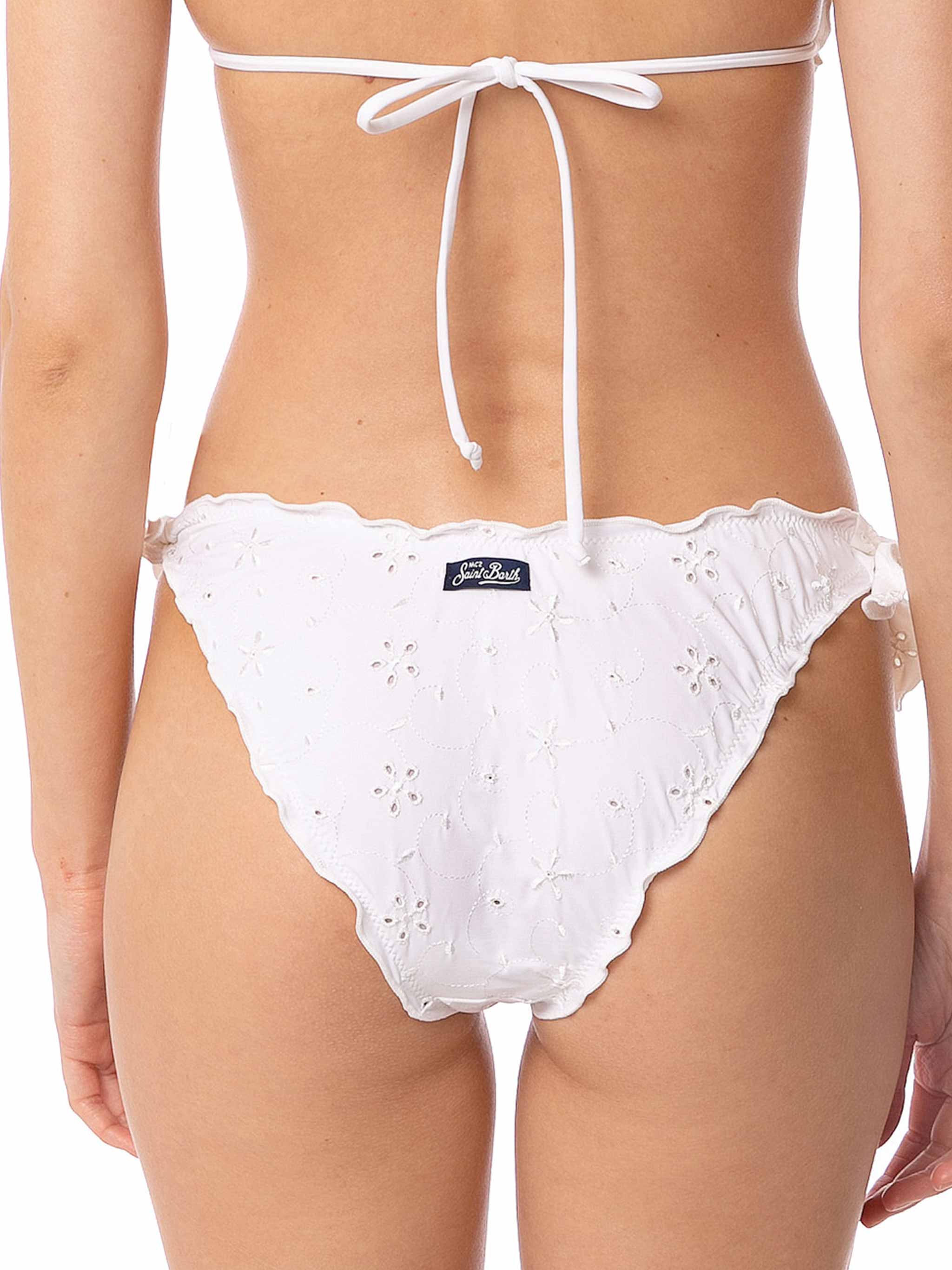 Culotte de bain blanche Sangallo pour femme