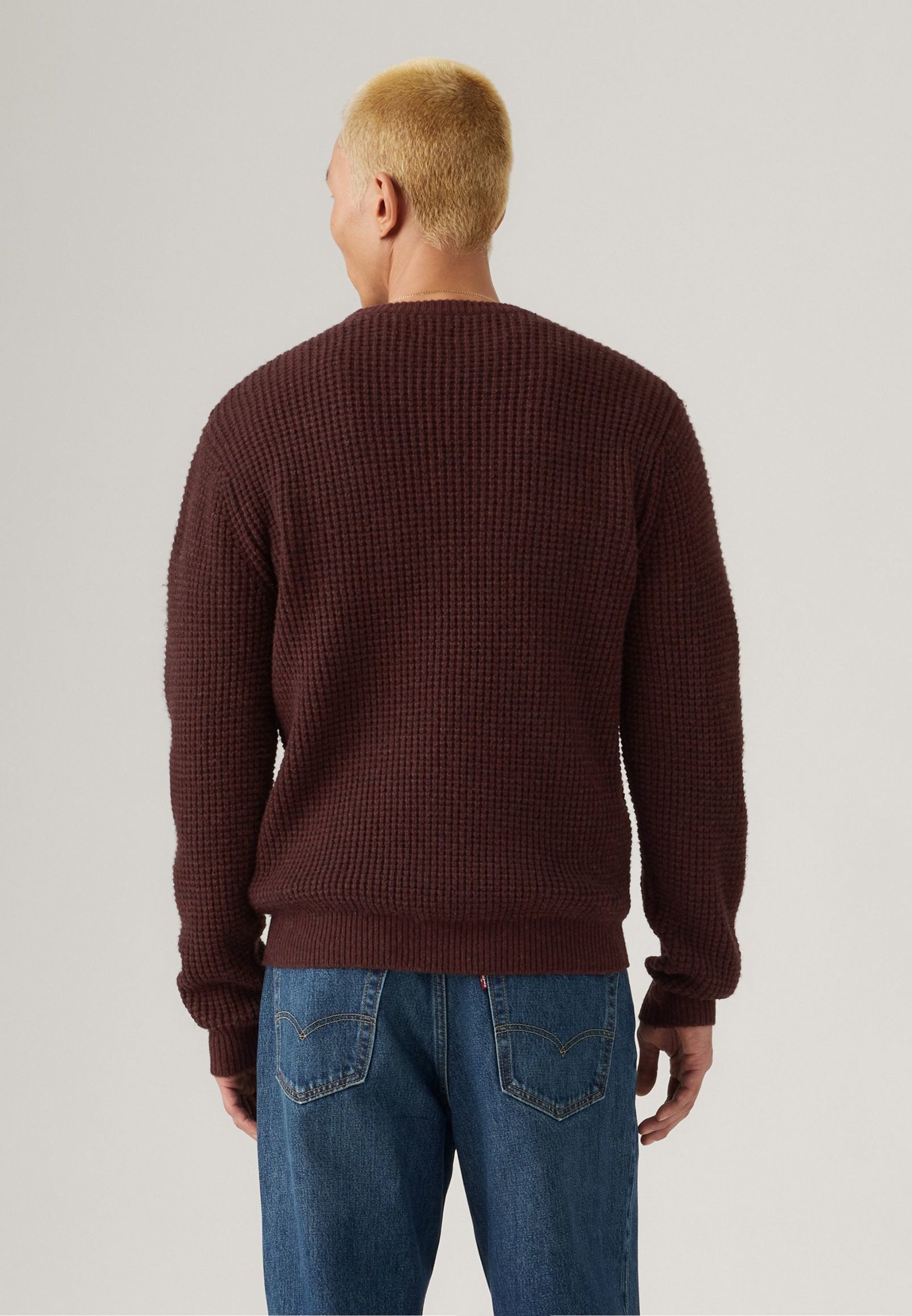 Levi's® PRESIDIO CREW - Trui - warme chocolade heide