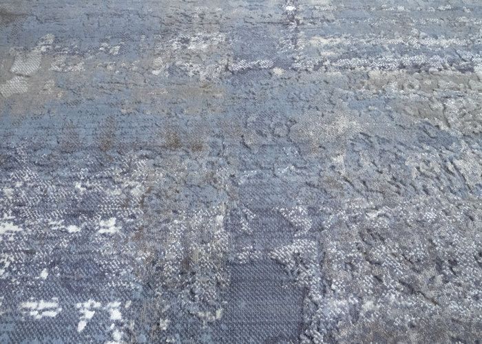 Tapis Contemporain en Laine Alpes HAMID, Tapis Doux Moderne,   ( Gris Turquoise, 300 x 200 cm )