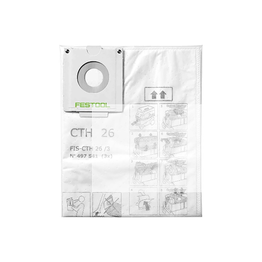 Geantă de siguranță FESTOOL Clasa H pentru CT 26 – 3 bucăți 497541
