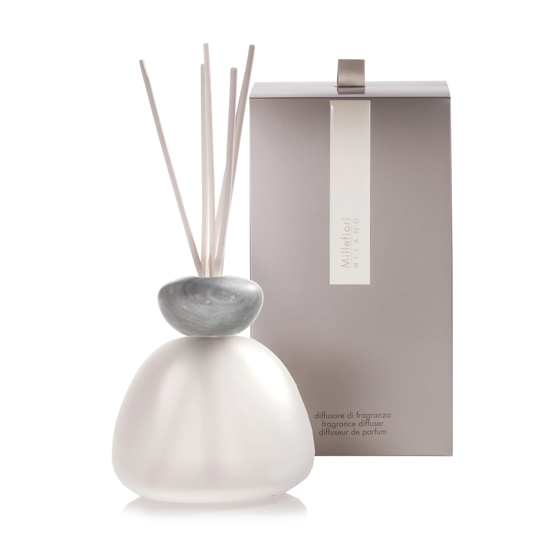 Air Design Diffusore Marble - Satinato con Tappo Grigio - Diffusore di Profumo