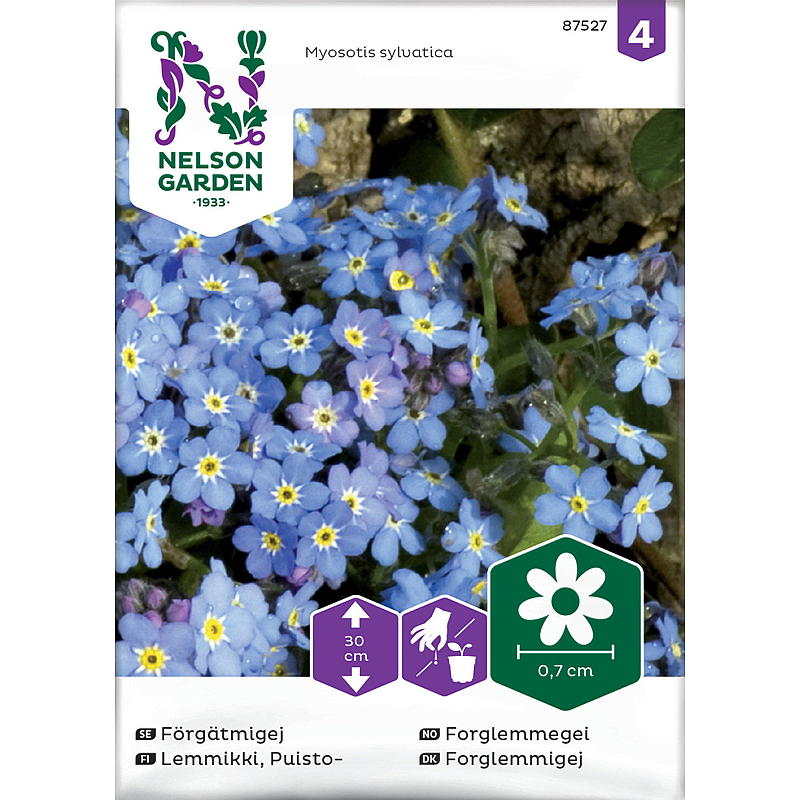 Semillas de jardín Nelson Nomeolvides Azul