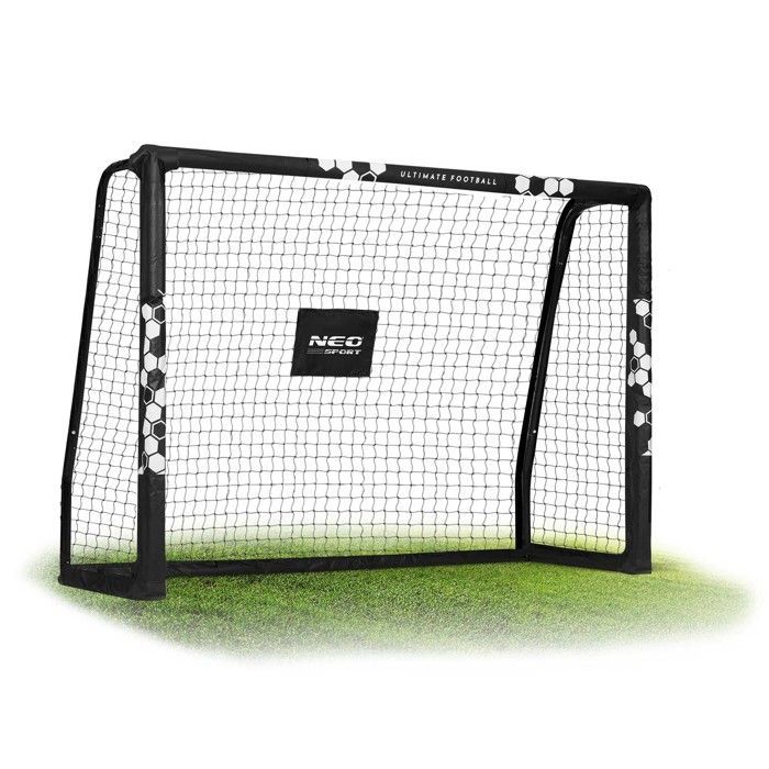But de football - JANSHOP - 180x120x60 cm - Cadre en acier - Maille durable - Motif HEXAGON - Montage facile - Léger