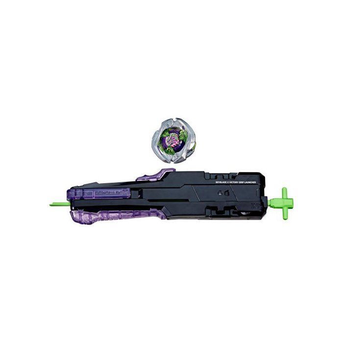 Beyblade X Pack Saber Samurai 2-70L Tol + Victory Launcher met Grip - Aanvalstype + 1 Kaart