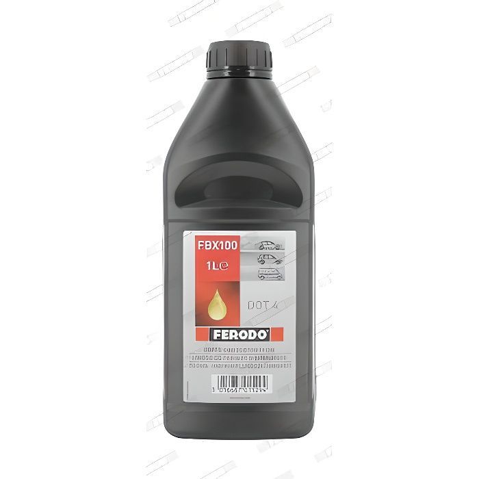 Fluido de freio FERODO FBX100 DOT4 - 1L