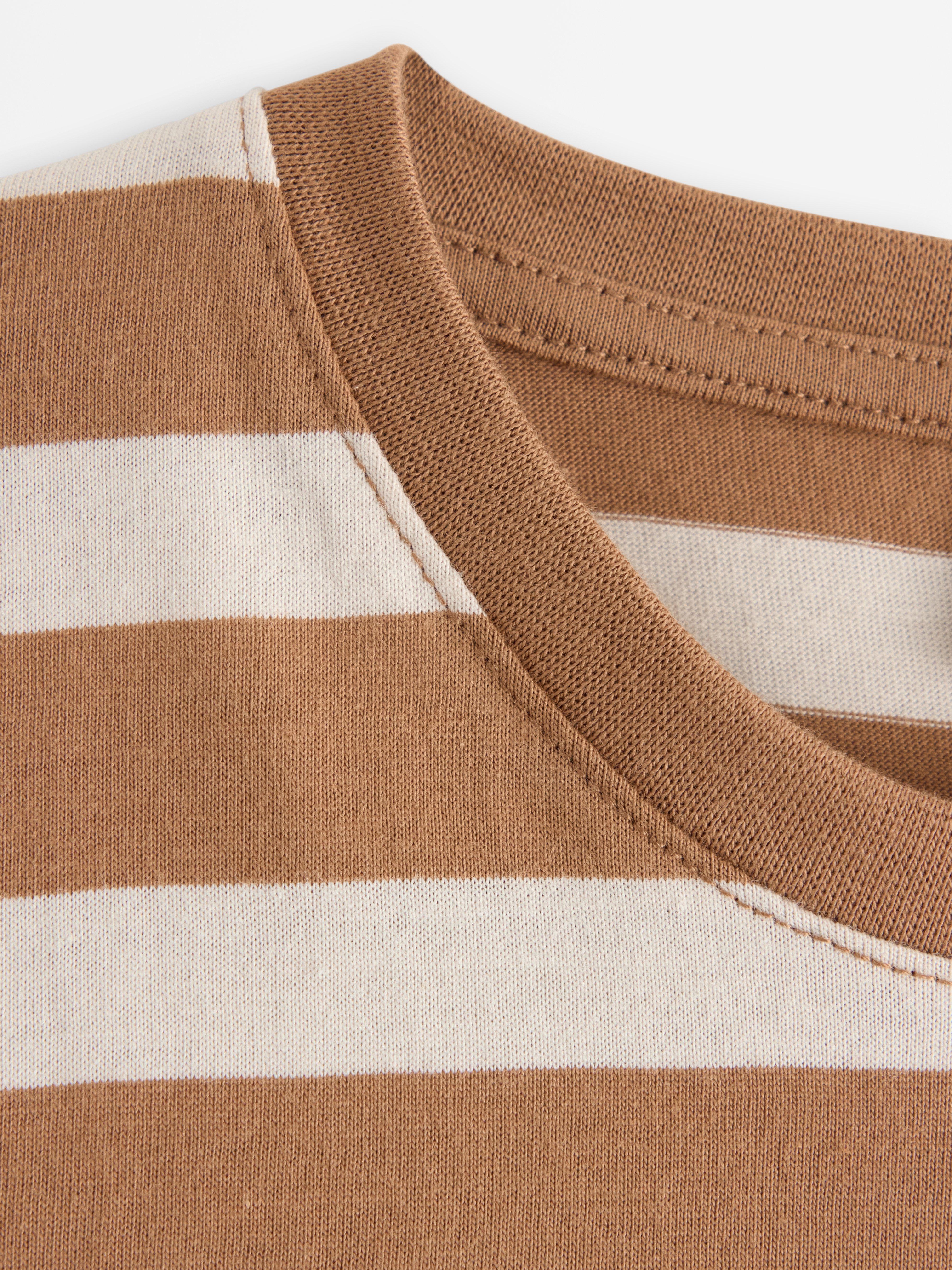 Langermet topp Mørk Dusty Beige