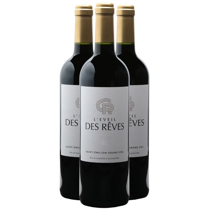 Château des Rêves Saint-Emilion Grand Cru L'éveil des Rêves Magnum 2022 - Vin Rouge de Bordeaux (3x150cl)