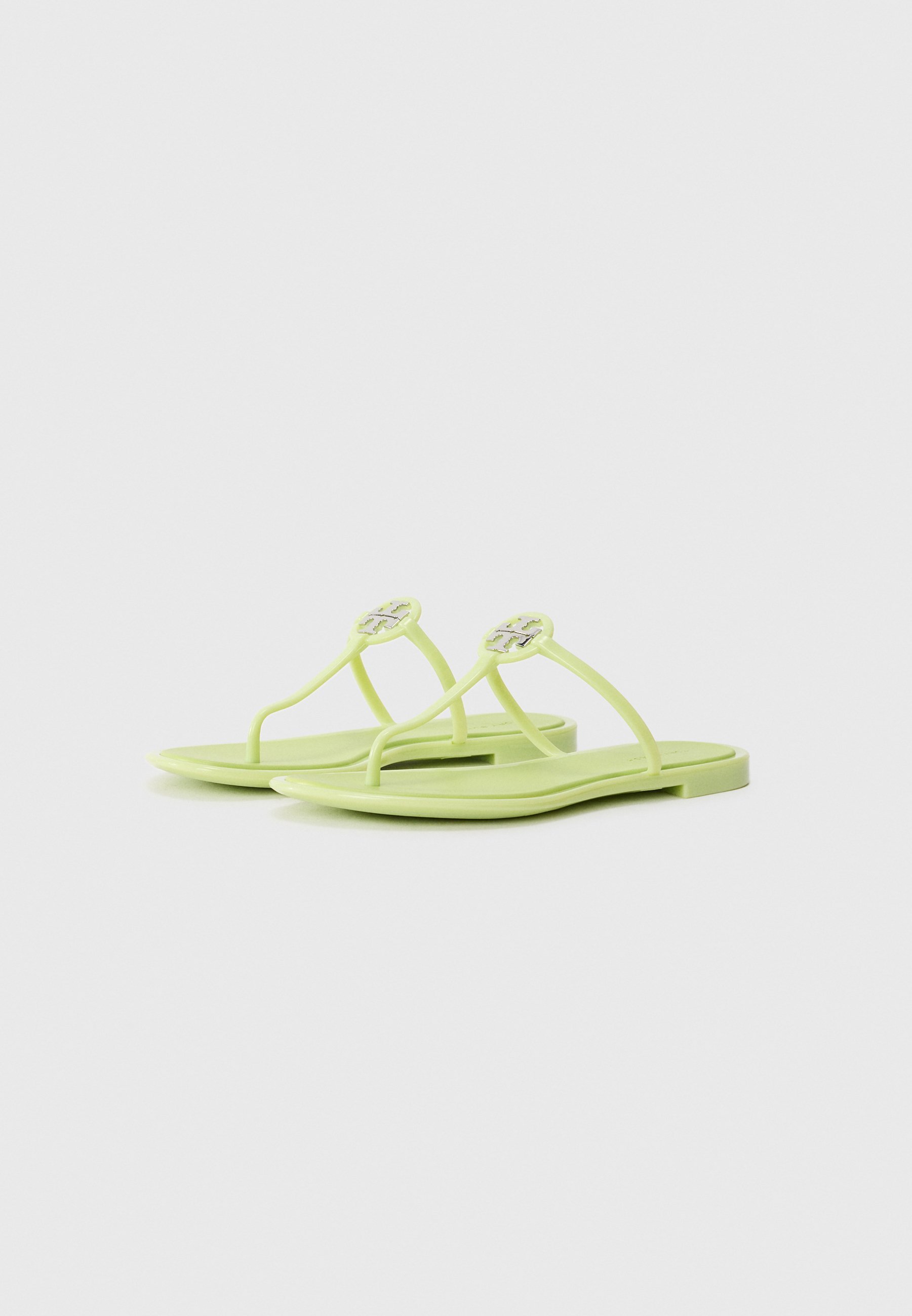 Sandali Tory Burch MILLER JELLY con cinturino a T - color menta/argento
