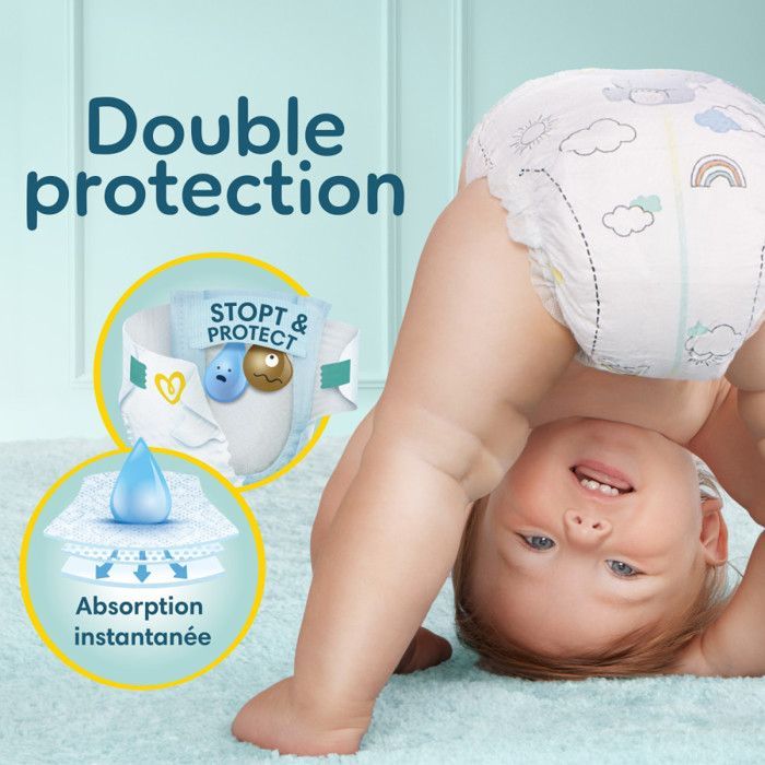 70 pañales Pampers Premium Protection, talla 6