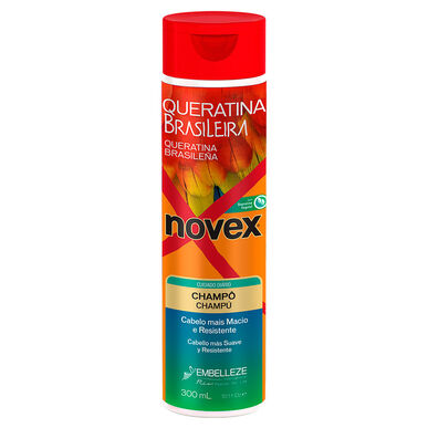 Champú protector de queratina brasileña Novex 300 ml