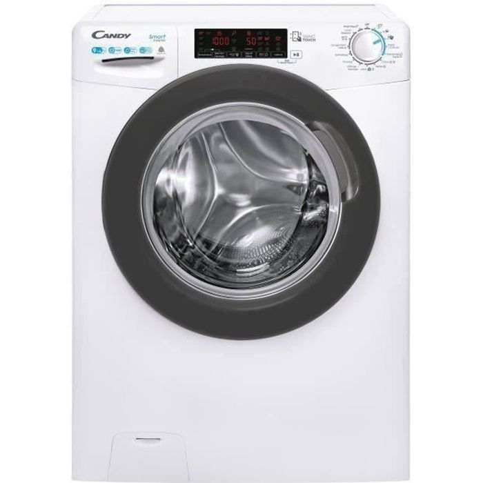 Lava e Secadora CANDY CSWS496TWMRE-47 - 9/6 kg - Indução - Vapor - 1400 rpm - Classe Energética A - Conectada - Branca