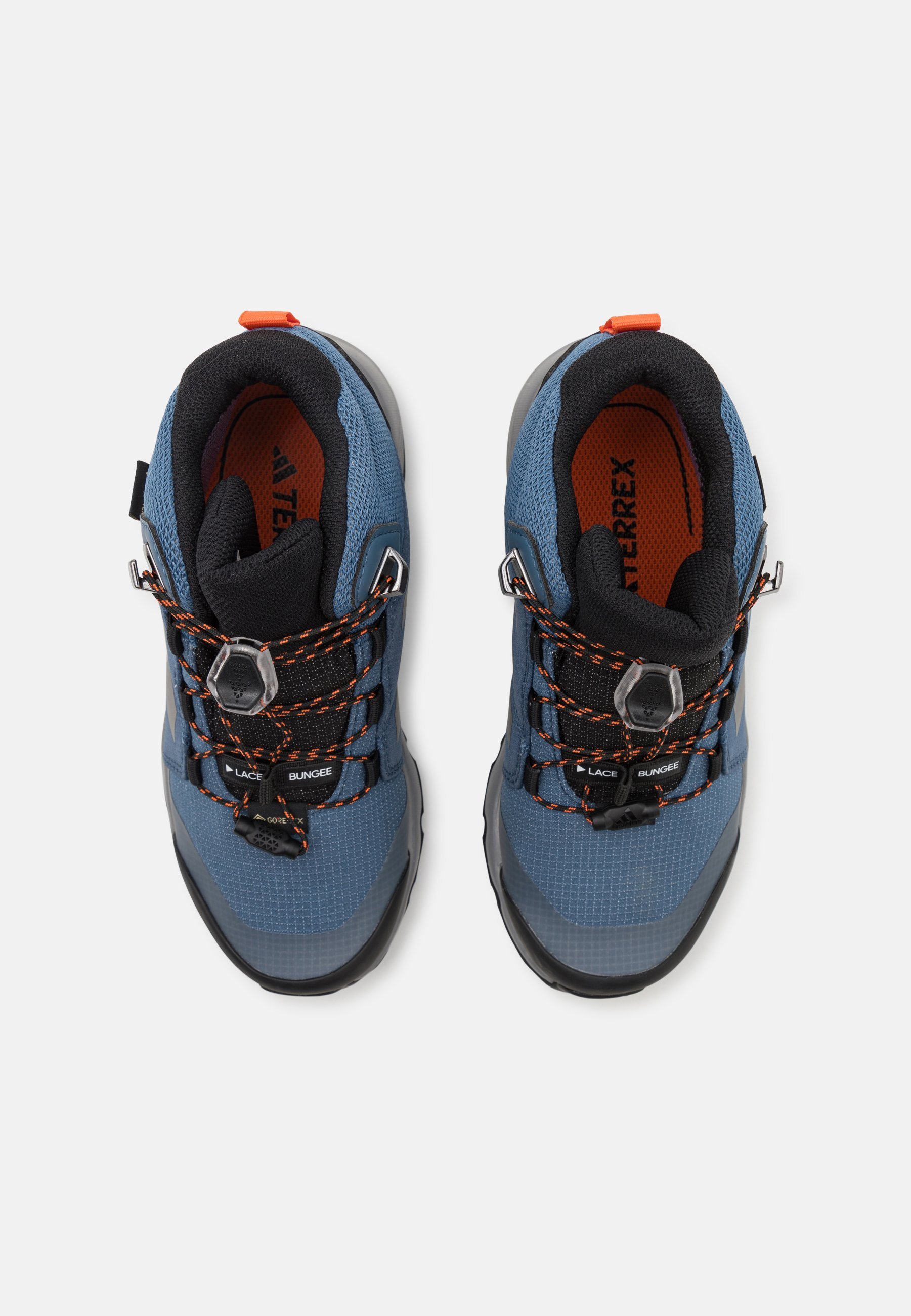 Adidas Terrex GTX UNISEXE - Chaussures de randonnée - acier/gris/orange semi-impact