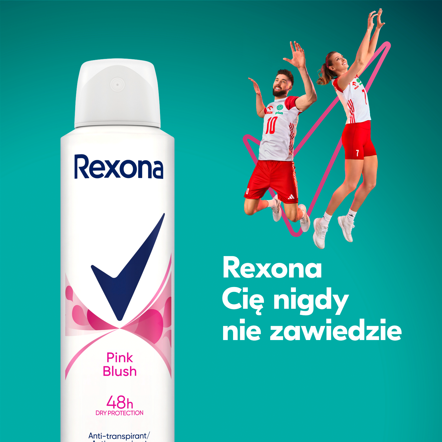Rexona ženski antiperspirant u stiku 150ml ružičasto rumenilo