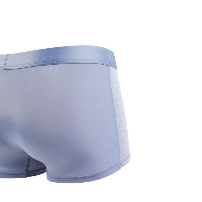 Boxer Homme en Soie Glacée - GYROOR - Pack de 6 Boxers - Ultra-fin Transparent Respirant - Couleurs Multiples