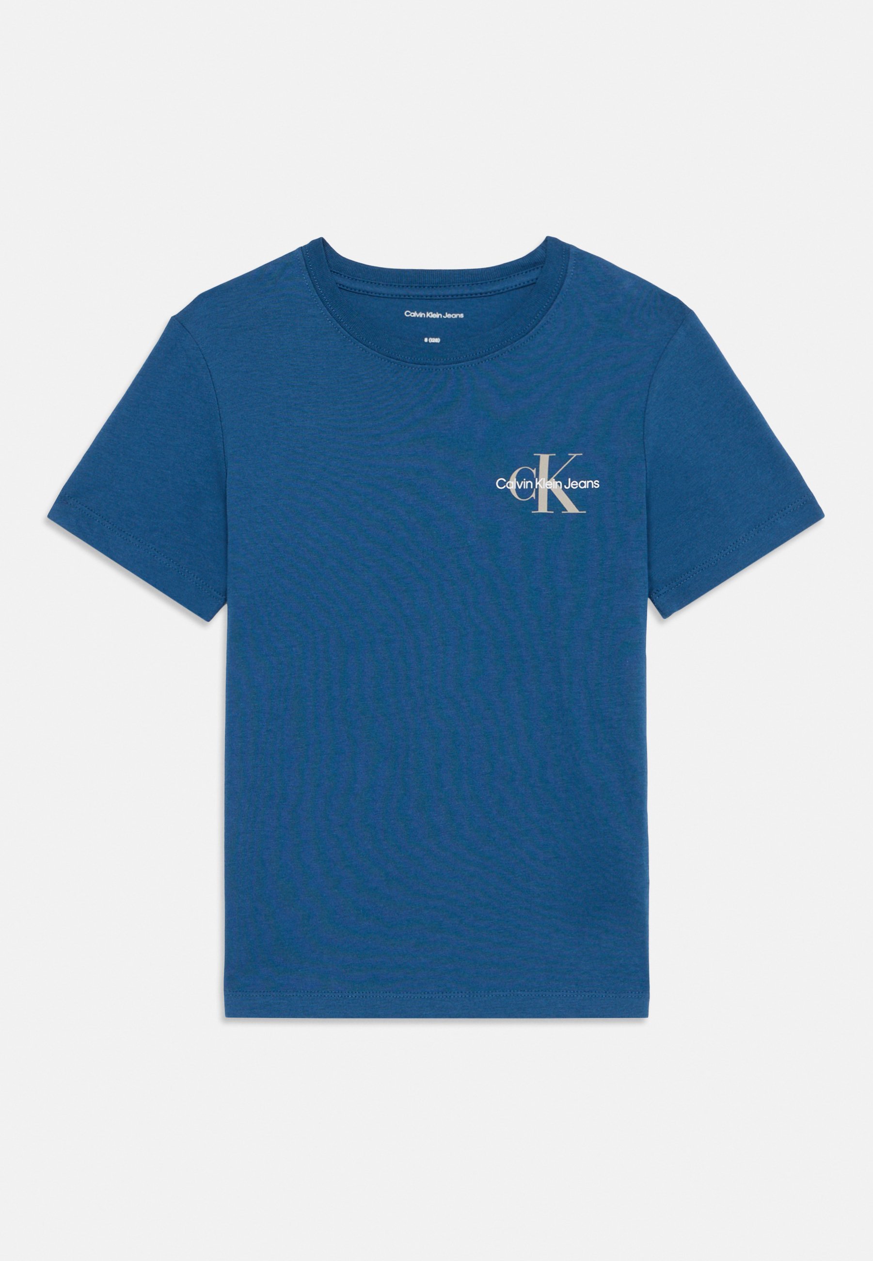 Calvin Klein Jeans CHEST MONOGRAM UNISEX - Basic T-shirt - blauw spijkerstof