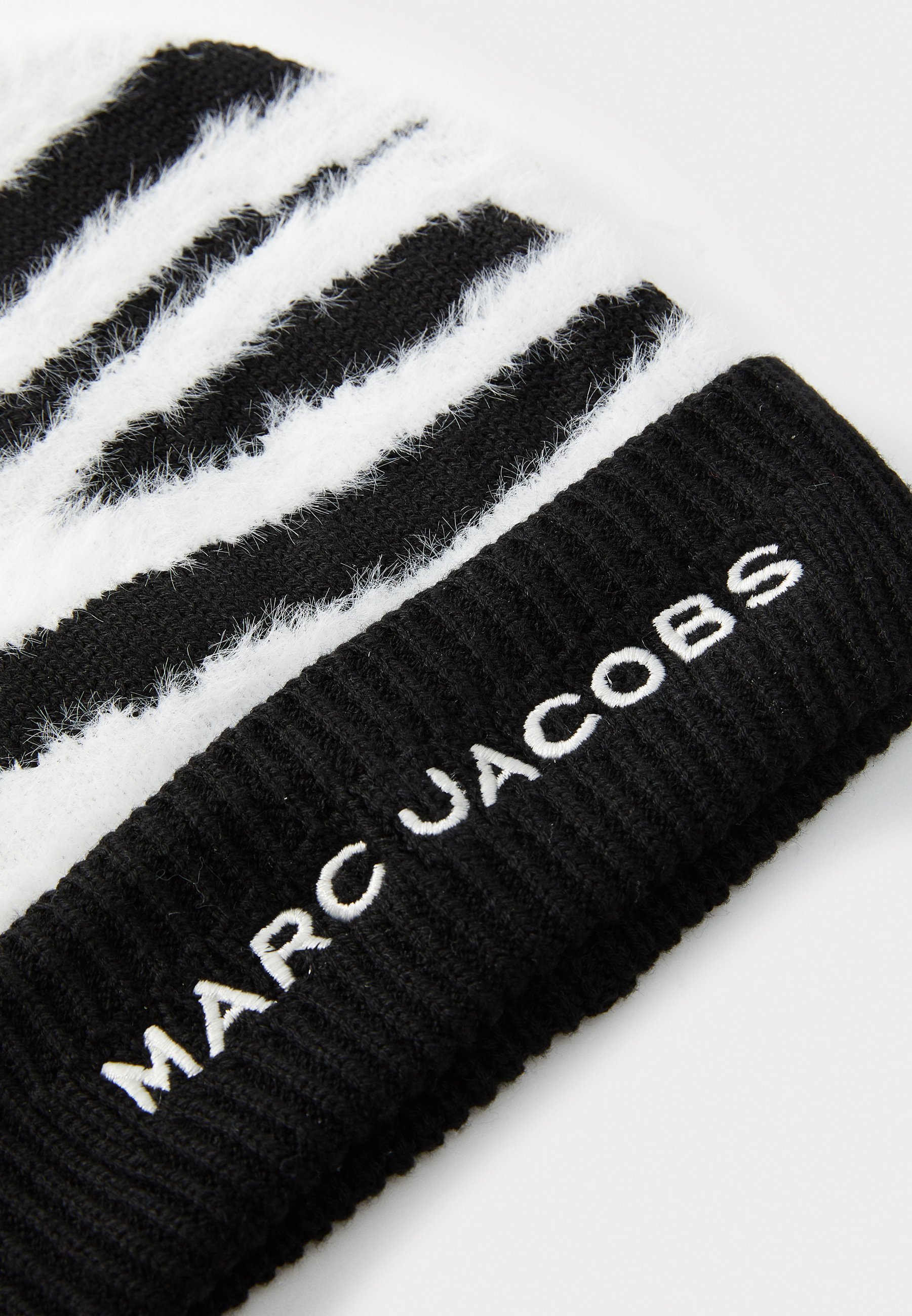 Marc Jacobs muts met trekkoord, unisex - Beanie - zwart/wit