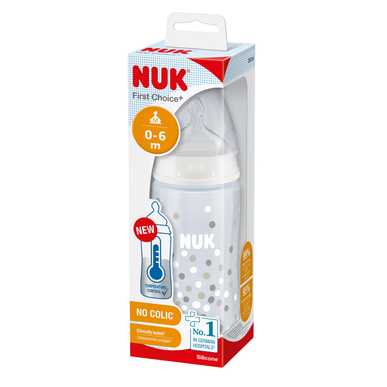 Nuk dětská lahvička s indikátorem teploty velikost 1 300 ml 300 ml