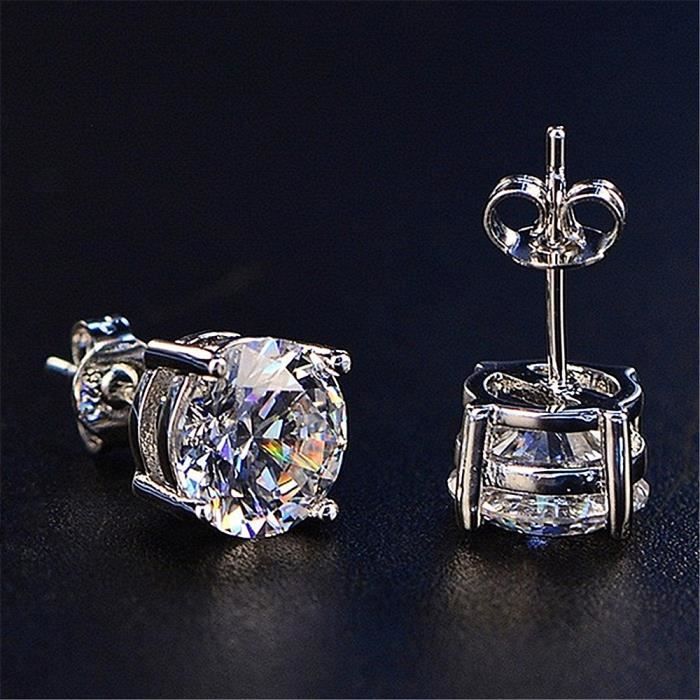 Women's Earrings with Cubic Zirconia Rhinestone Studs
