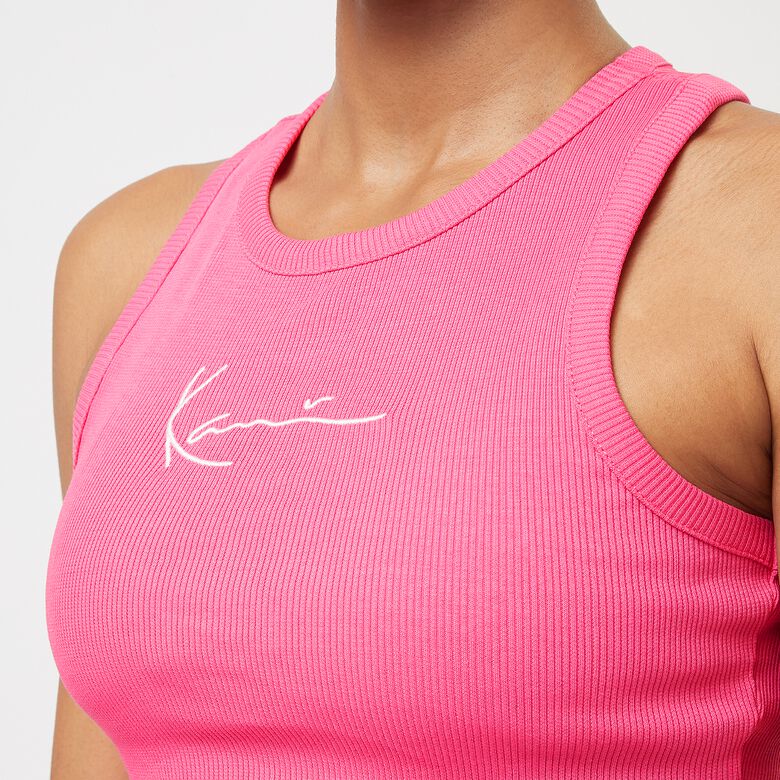 Tamanho pequeno Signature Essential Racer Rib Top