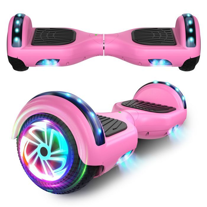 Hoverboard, patinete eléctrico autoequilibrado de 6,5 pulgadas con Bluetooth, ruedas y luces LED para niños y adultos.