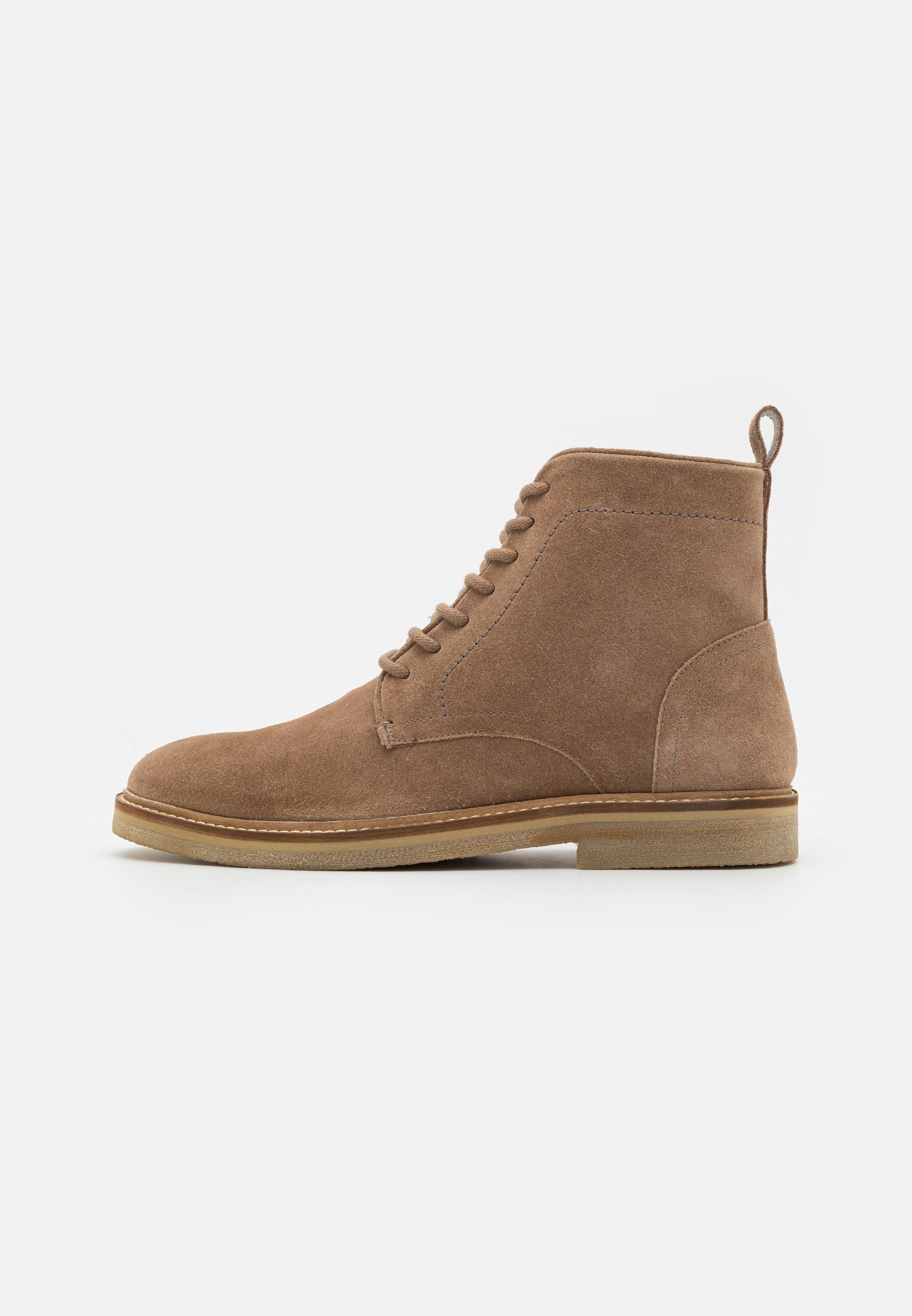 Zign LEATHER - Stivaletti stringati - tortora