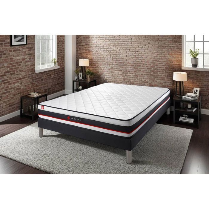 FORM mattress and bed base set (90x190 cm) - black