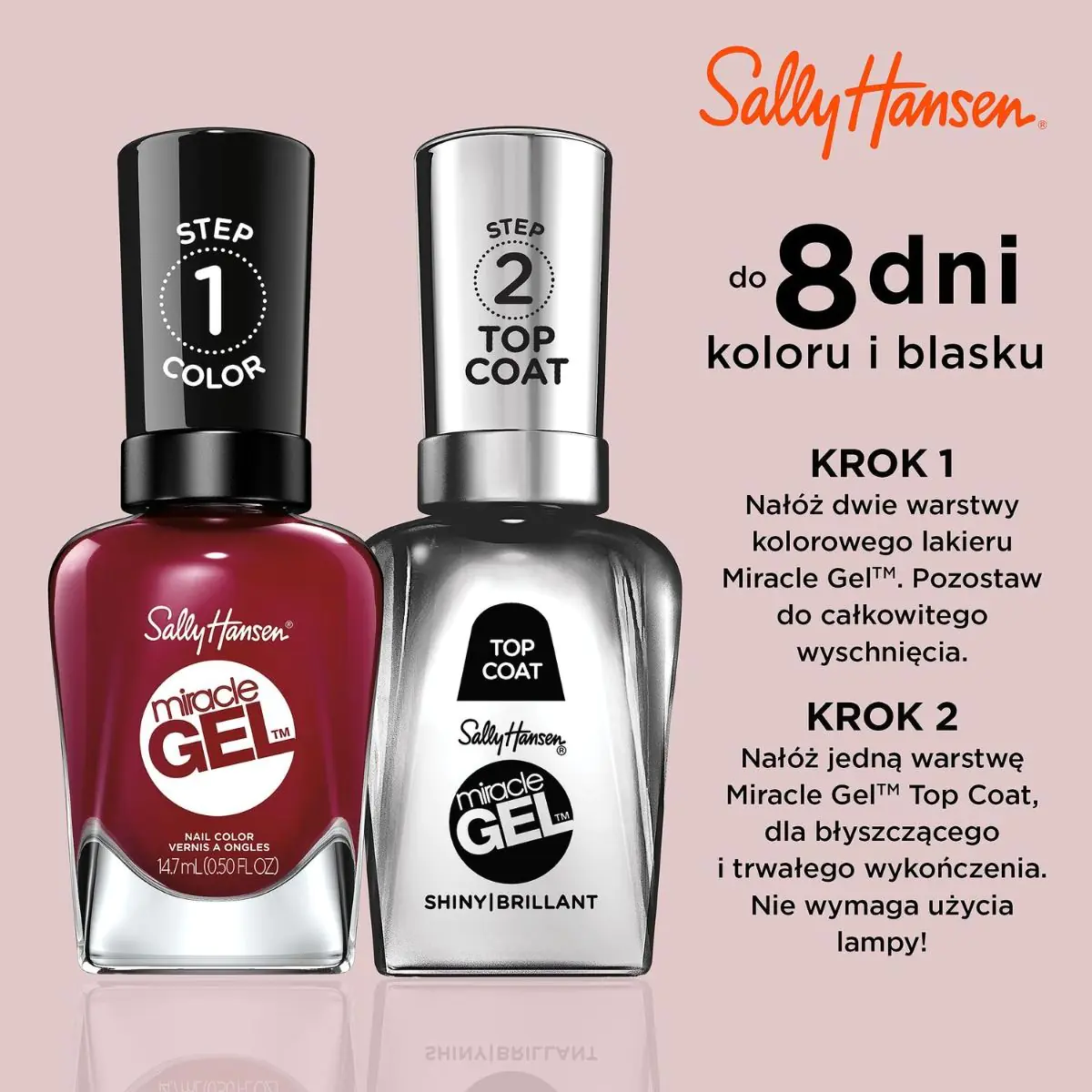 Sally Hansen Miracle Gel Lakier do paznokci, 440