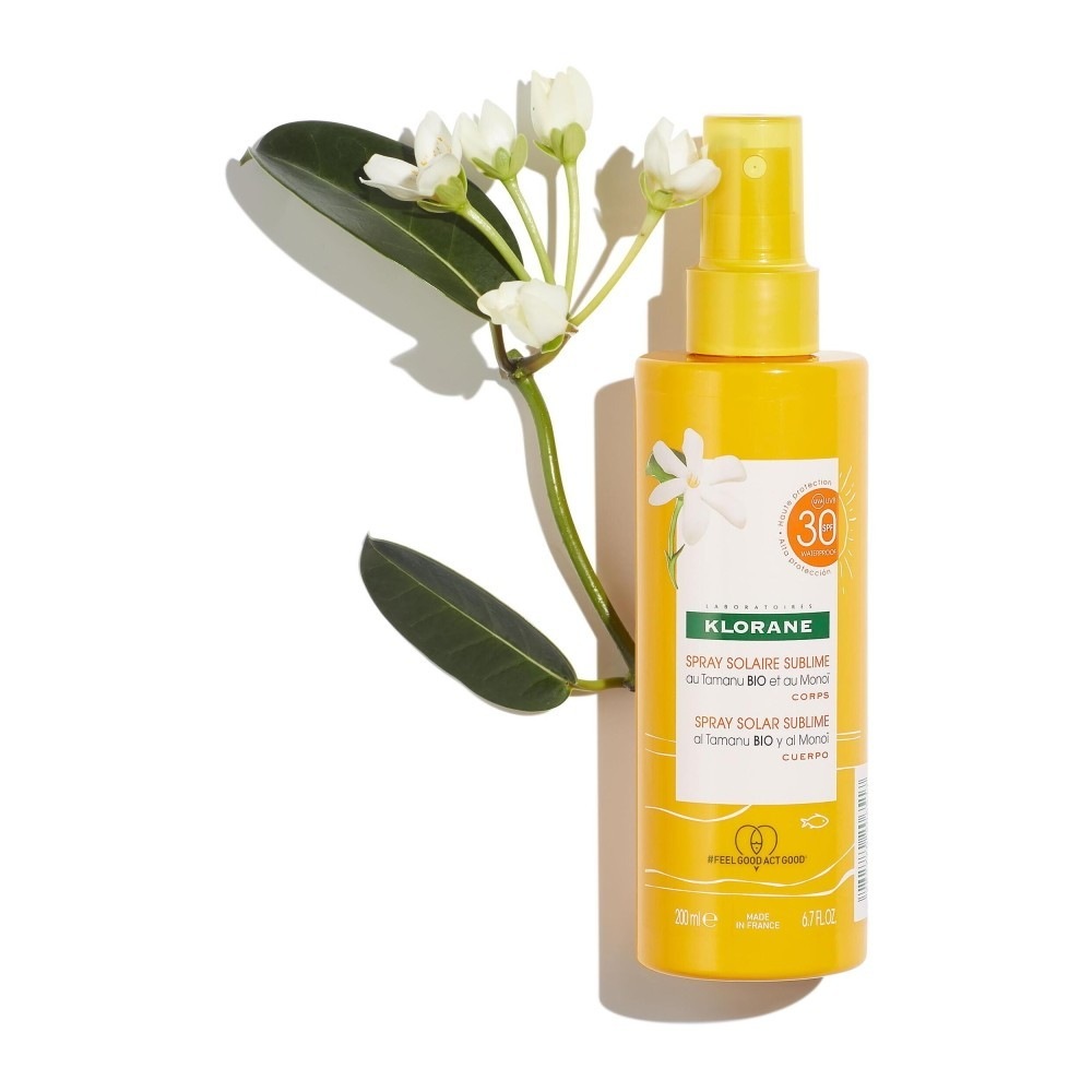 Klorane Spray solaire sublime SPF 30 au Tamanu BIO et au Monoï