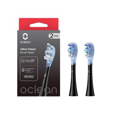 Oclean Ultra Clean Zwarte Tandenborstel Navulling 2 stuks