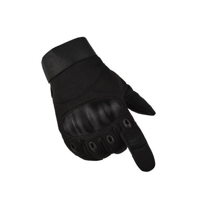 Guantes para moto y scooter | Guantes para moto con certificación CE | Duraderos | Cómodos guantes unisex resistentes al desgaste para pantallas táctiles - Negro