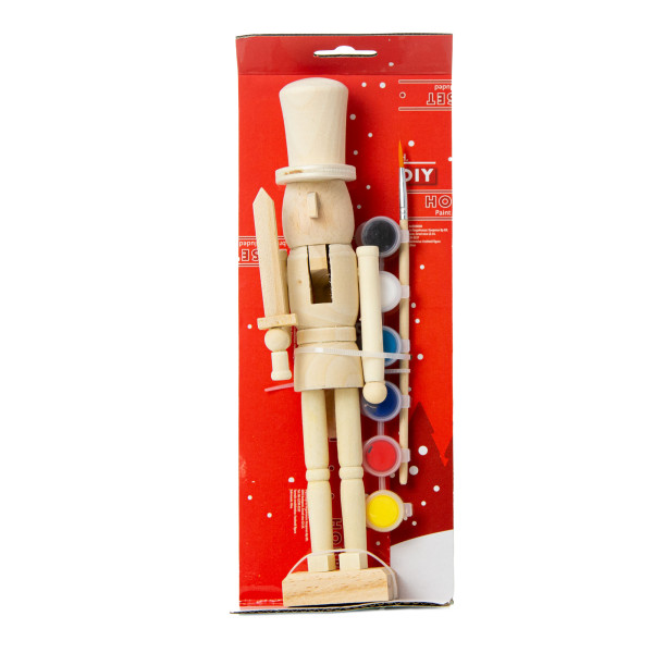 Figurka Świąteczna Do Malowania Drewniana 18 Cm Dla Dzieci