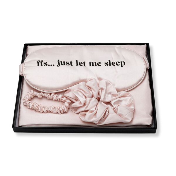 Completo da notte in raso FFS Beauty - Rosa