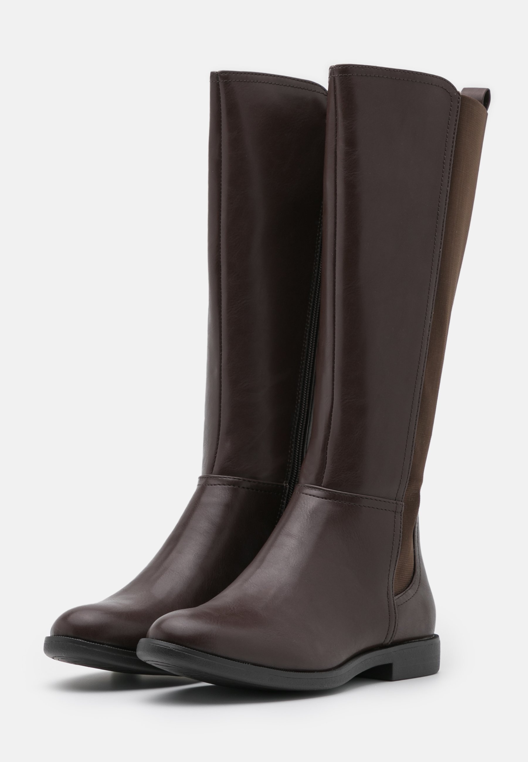 Bottes Anna Field à coupe large - marron foncé