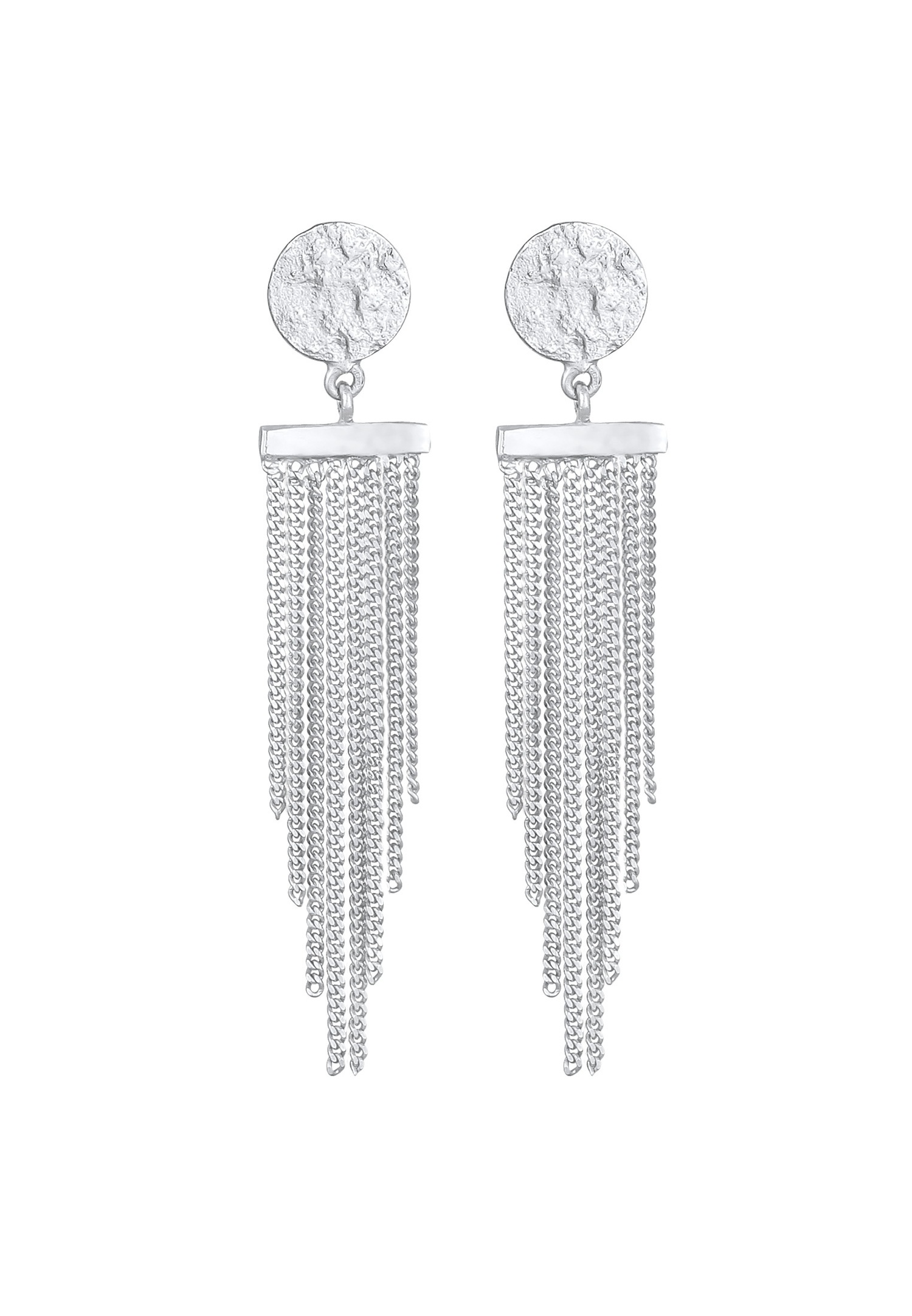 Elli Femmes pendentif d'oreilles plaquette look élégant en argent sterling 925