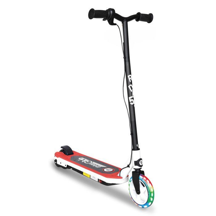 Kids Electric Scooter 55 Flash Red – 30W, 10 km/h, 40 min battery life, 3-8 years