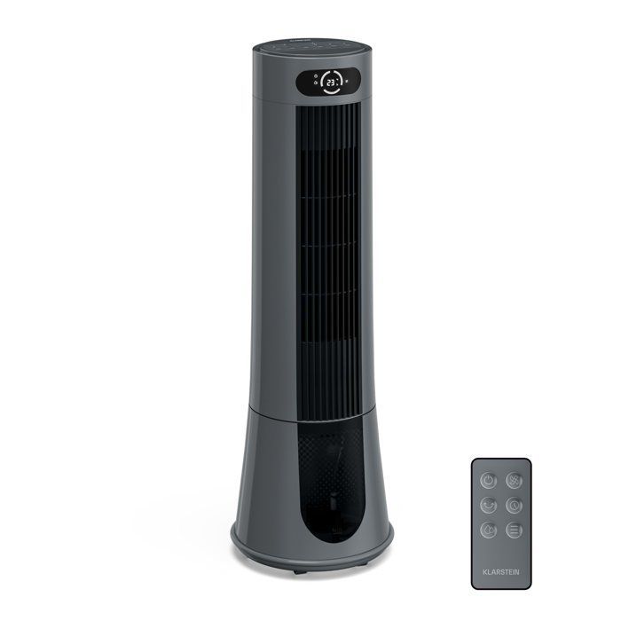 Ventilador enfriador de aire - Klarstein Frost - 200 m³/h - 7 L - 20 m² - 4 modos - 3 niveles de potencia - Control remoto