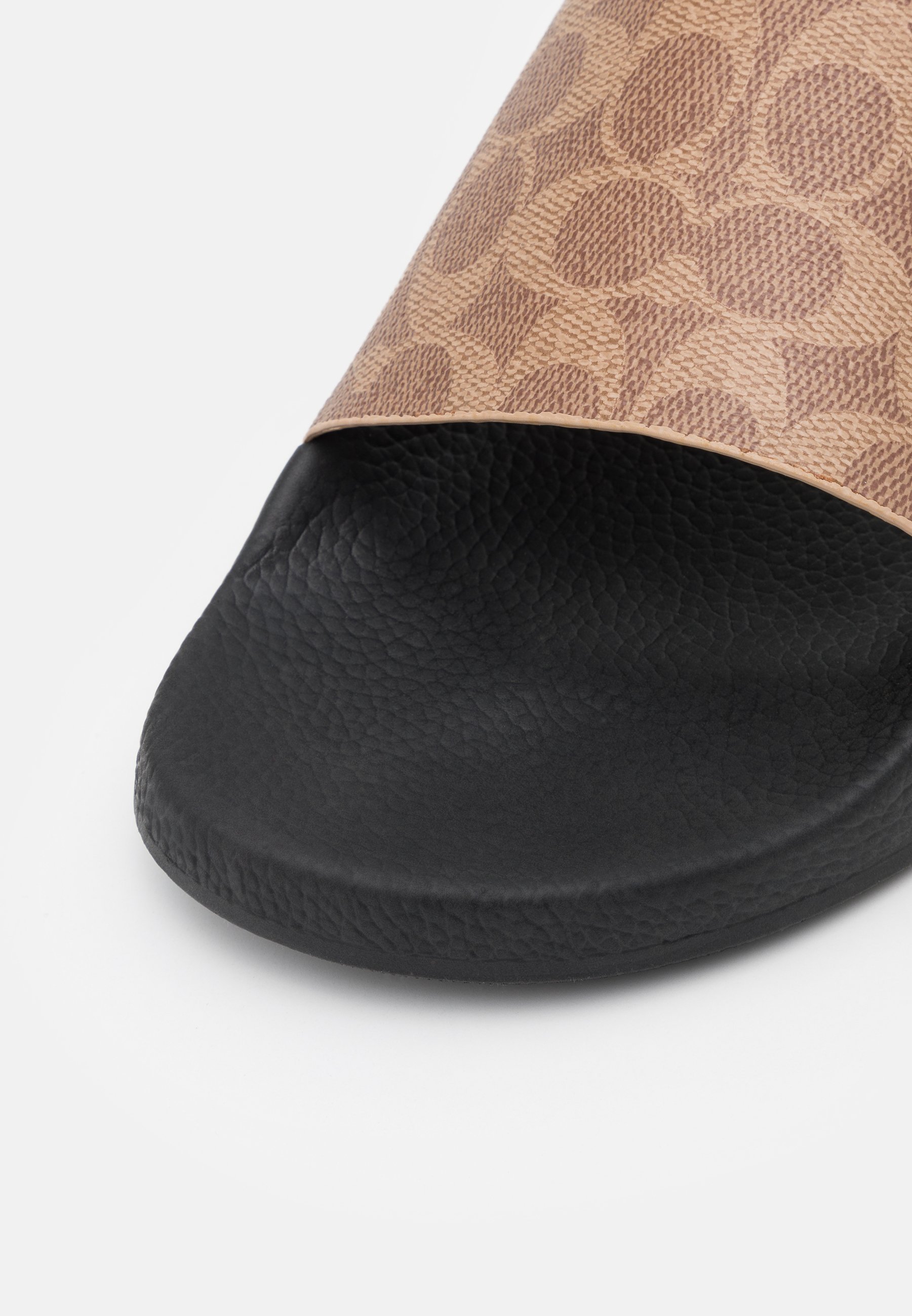 Ciabatte da piscina COACH SIGNATURE COATEDPOOL SLIDE - color cuoio