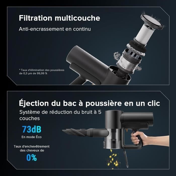 ROBOROCK F25 ACE COMBO - Aspirateur Laveur sans Fil 5-en-1 - Puissance 20 kPa - Lavage à Chaud à 90 °C - Auto-Nettoyage Automatique