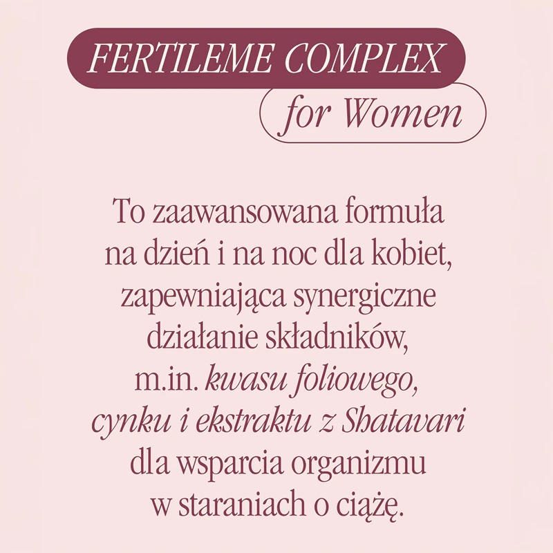 Health Labs Care FertileMe Complex for Women uztura bagātinātāja kapsulas sieviešu auglības palielināšanai