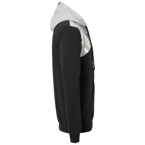 Core 2.0 Kapuzenjacke Schwarz/Dunkelgrau Kempa Mix