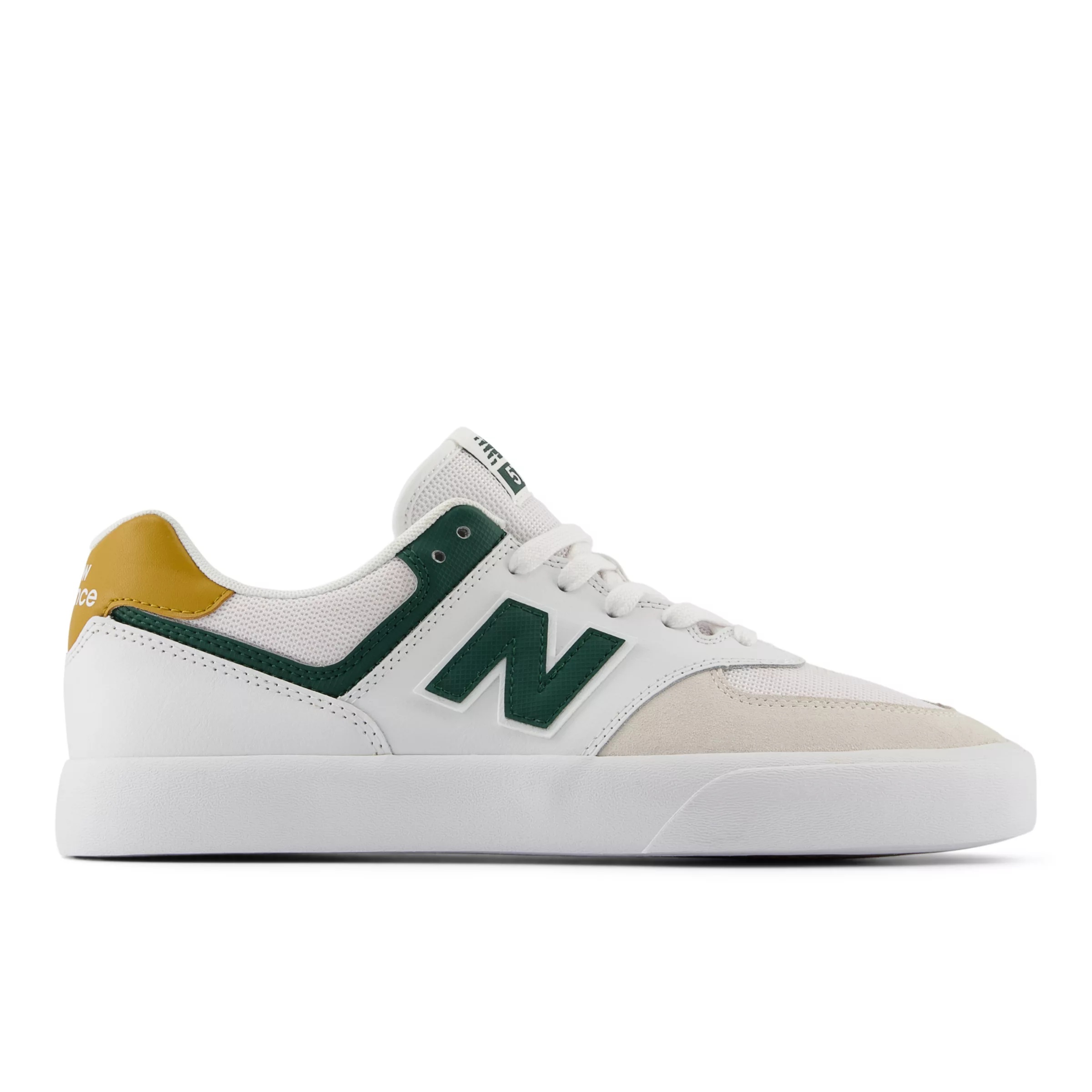 NB Numeric 574 Vulc White with Nightwatch Green