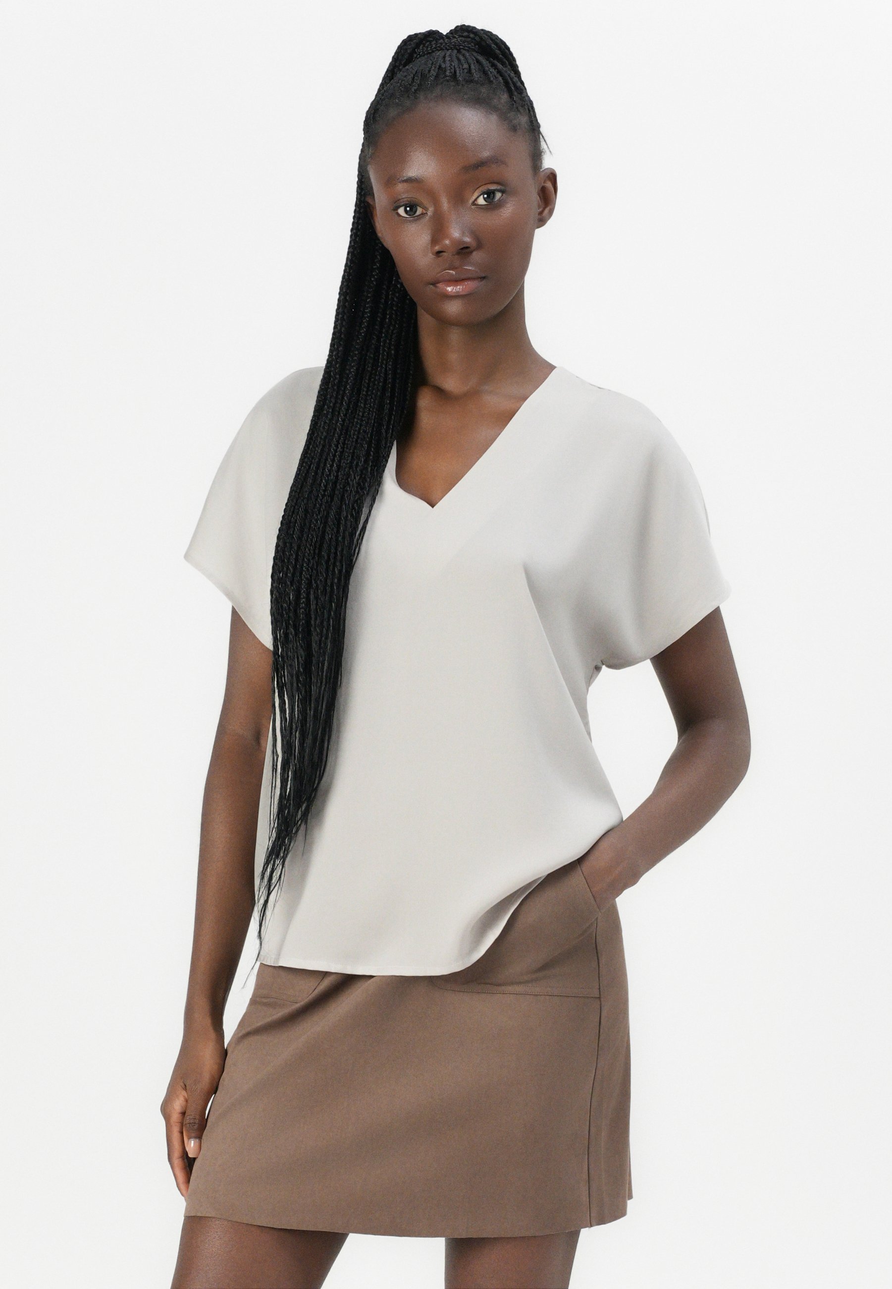 JDY JDYLORETTA MINI SKIRT - Minisukně - morel